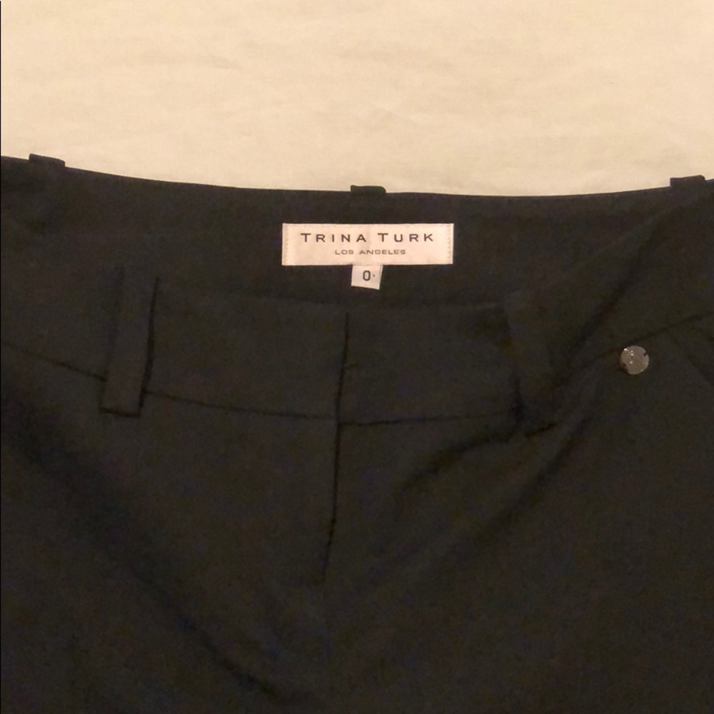 Trina Turk Black Straight Leg Pant